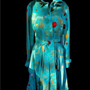 NWT Samuel Dong design. Beautiful coat/dress. Zodiac print